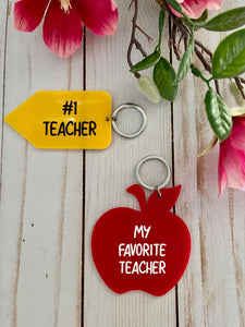 Teacher Appreciation Keychains