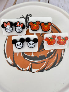 Halloween Mouse Ear Stud Earrings