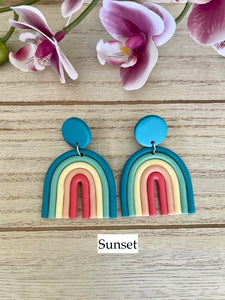 Rainbow Dangle Earrings