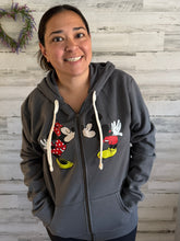 Load image into Gallery viewer, Mickey and Minnie Zip Up