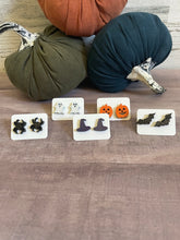 Load image into Gallery viewer, Halloween Wood Stud Earrings