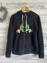 Load image into Gallery viewer, Grinch Heart Zip Up Hoodie