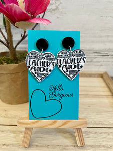 Teacher Aide Dangle Earrings