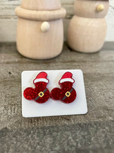 Load image into Gallery viewer, Christmas Mouse Ear Stud Earrings