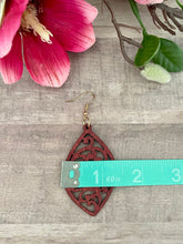 Load image into Gallery viewer, Small Wood Dangle Earrings