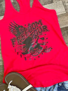 Freedom Tour Tank Top (Black Print)