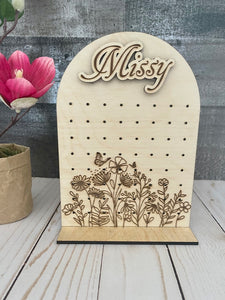Personalized Earring Holders