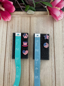 Flag Acrylic Stud Earrings
