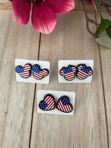 Flag Acrylic Stud Earrings