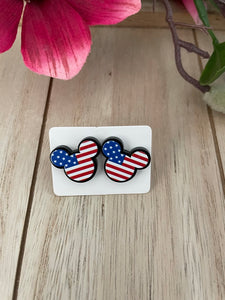 Flag Acrylic Stud Earrings