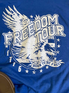 Freedom Tour Tank Top (White Print)