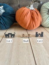 Load image into Gallery viewer, Halloween Wood Stud Earrings