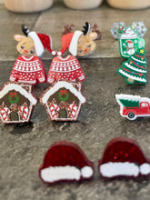 Load image into Gallery viewer, Christmas Acrylic Stud Earrings