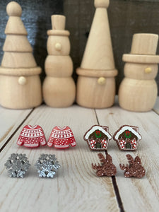 Christmas Acrylic Stud Earrings