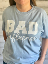 Load image into Gallery viewer, Bad Influence Blue Tee