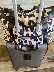 Leopard Weekender Bag/ Duffel Bag
