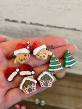 Load image into Gallery viewer, Christmas Acrylic Stud Earrings