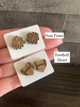 Load image into Gallery viewer, Football Stud Earrings