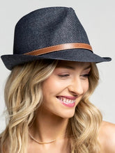 Load image into Gallery viewer, Classic Belted Fedora  (ONLY ONE LEFT)