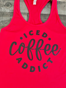 Iced Coffee Addict Tank Top