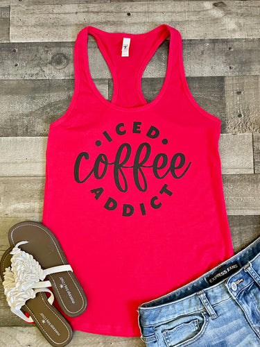Iced Coffee Addict Tank Top