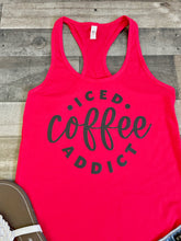 Load image into Gallery viewer, Iced Coffee Addict Tank Top