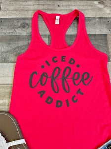 Iced Coffee Addict Tank Top