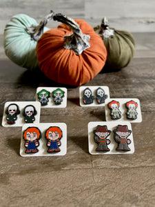 Killer Horror Character Post Stud Earrings