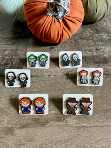 Killer Horror Character Post Stud Earrings