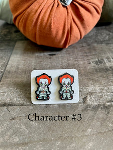 Killer Horror Character Post Stud Earrings