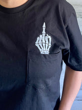 Load image into Gallery viewer, Skeleton Finger Pocket Graphic Tee