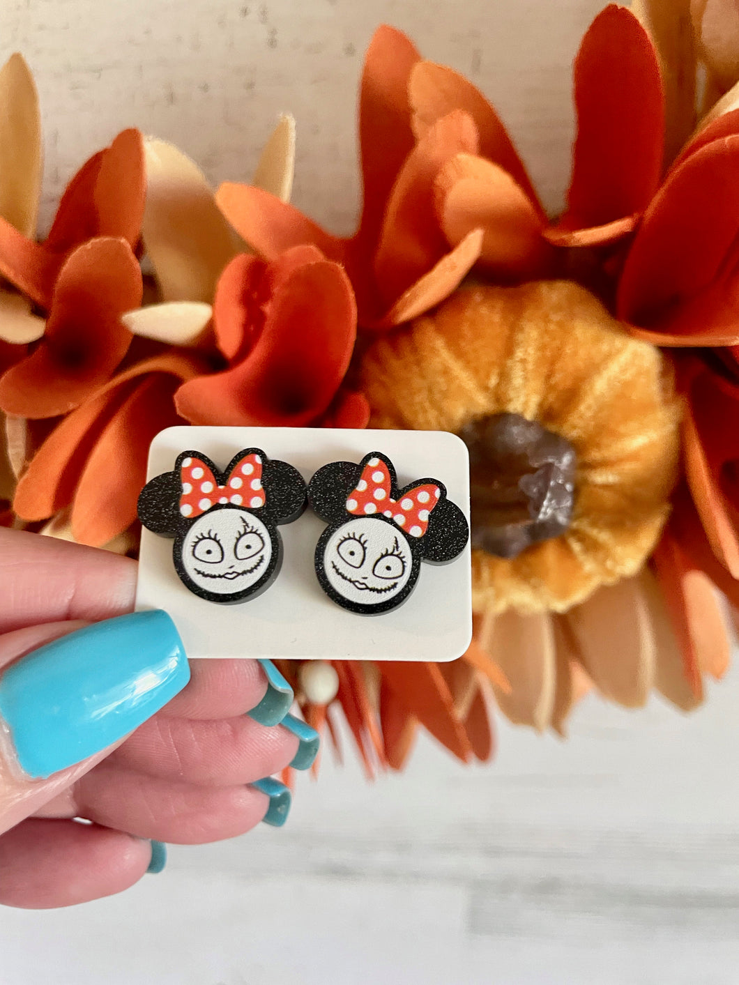 Halloween Mouse Ear Stud Earrings