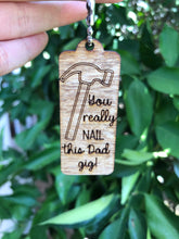 Load image into Gallery viewer, Dad Wood Key Chain - Miane&#39;s Shoppe