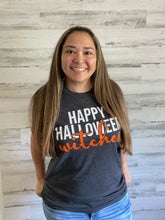Load image into Gallery viewer, Happy Halloween Witches Tee