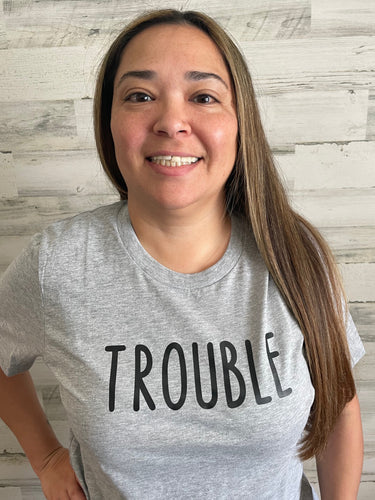 Trouble Tee (Adult)- ONLY MEDIUM LEFT