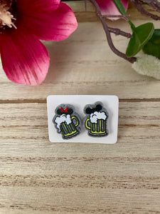 Beer Ears Acrylic Stud Earrings