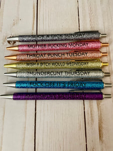 Day of the Week Pens