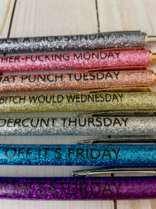 Day of the Week Pens