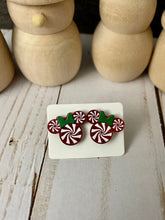 Load image into Gallery viewer, Christmas Mouse Ear Stud Earrings