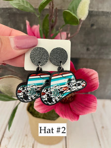 Hat Earrings