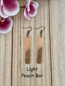 Wood and Acrylic Earrings - Miane's Shoppe