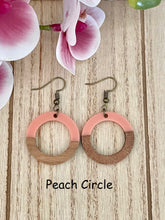 Load image into Gallery viewer, Wood and Acrylic Earrings - Miane&#39;s Shoppe