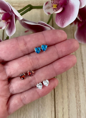Beautiful Colored Heart Earrings