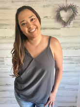 Load image into Gallery viewer, Grey Double Layer Tank Top - Miane&#39;s Shoppe