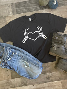 I Heart You Skeleton Graphic Tee