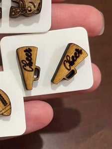 Football Stud Earrings - Miane's Shoppe
