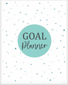 Weekly Goal Setting Planner Cover Teal - Miane's Shoppe