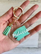 Load image into Gallery viewer, Personalized Keychain - Miane&#39;s Shoppe