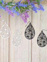 Load image into Gallery viewer, Flower Teardrop Earrings - Miane&#39;s Shoppe