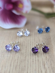 Beautiful Colored Round Earrings